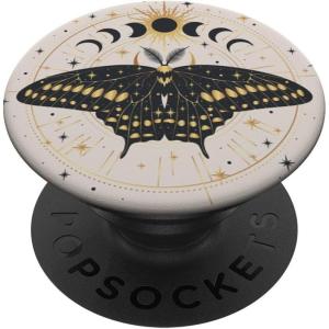 PopSockets Celestial Phone Grip – Lunar Moth PopSockets PopGrip for MagSafe(Adhesive PopGrip)