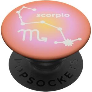 PopSockets Zodiac Phone Grip – Scorpio Constellation PopSockets PopGrip for MagSafe(Adhesive PopGrip)
