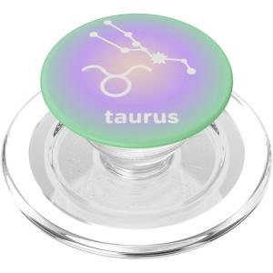 PopSockets Zodiac Phone Grip – Taurus Zodiac Sign PopSockets PopGrip for MagSafe(Magnetic PopGrip)
