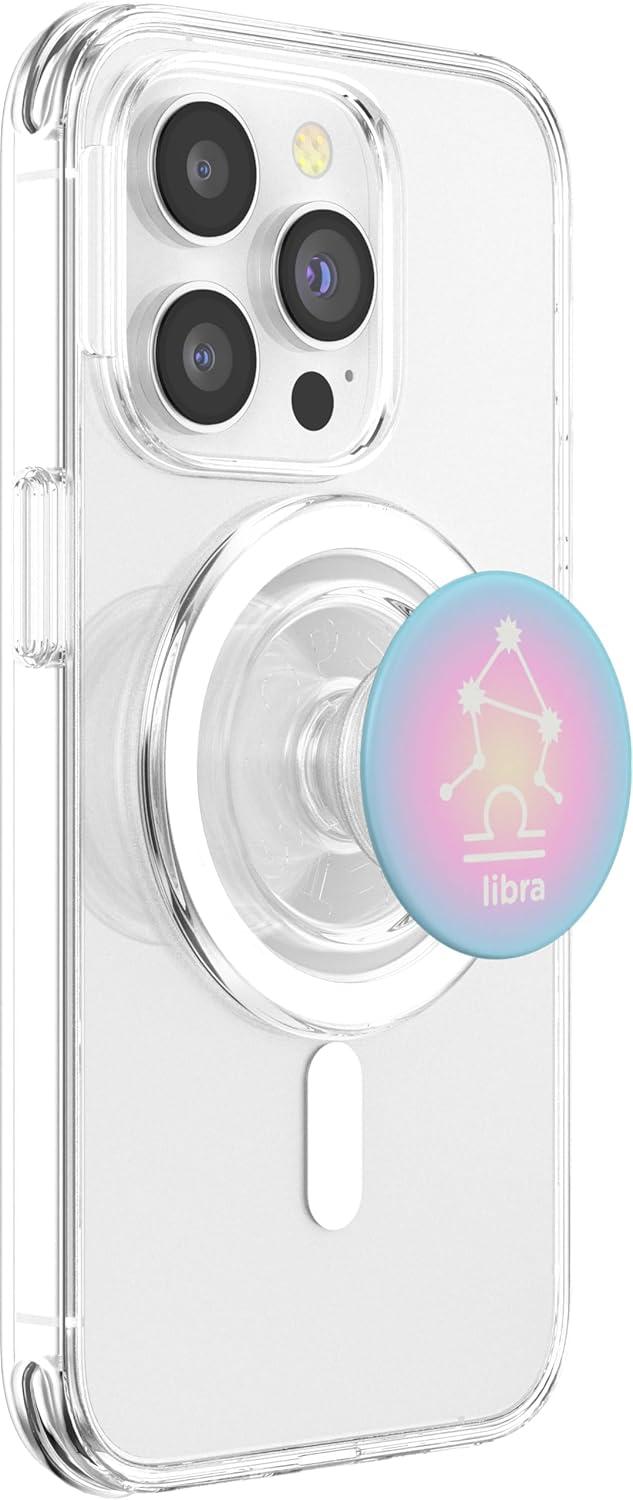 imagePopSockets Zodiac Phone Grip Libra Zodiac Sign PopSockets PopGrip for MagSafeMagnetic PopGrip