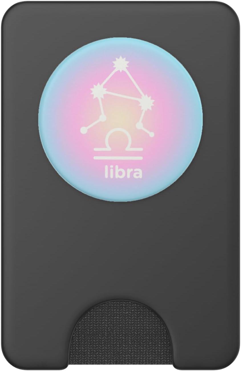 imagePopSockets Zodiac Phone Grip Libra Zodiac Sign PopSockets PopGrip for MagSafeMagnetic PopWallet