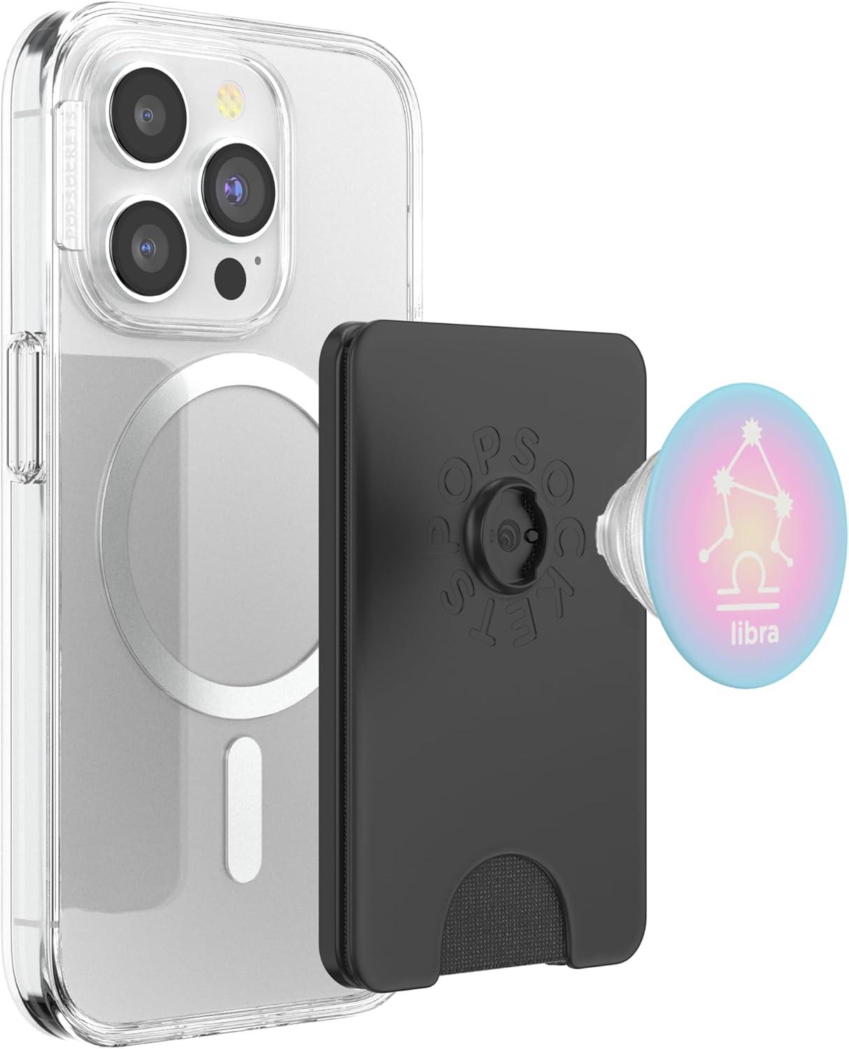 imagePopSockets Zodiac Phone Grip Libra Zodiac Sign PopSockets PopGrip for MagSafeMagnetic PopWallet