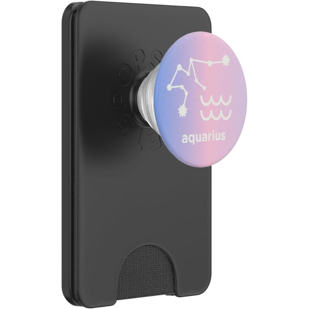imagePopSockets Zodiac Phone Grip  Aquarius Aura PopSockets PopGrip for MagSafeMagnetic PopWallet