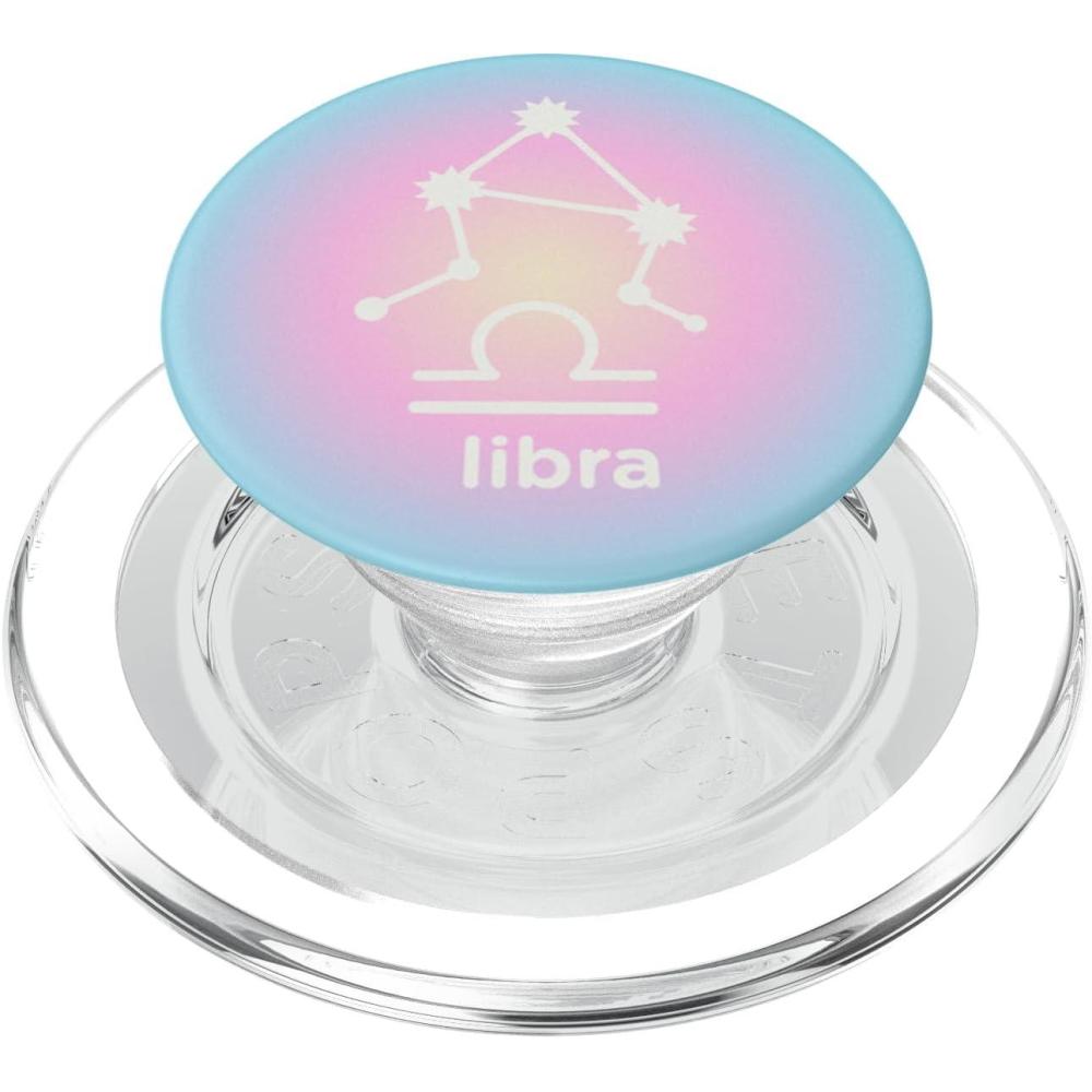 imagePopSockets Zodiac Phone Grip Libra Zodiac Sign PopSockets PopGrip for MagSafeMagnetic PopGrip