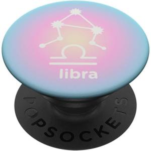 PopSockets Zodiac Phone Grip – Libra Zodiac Sign PopSockets PopGrip for MagSafe(Adhesive PopGrip)