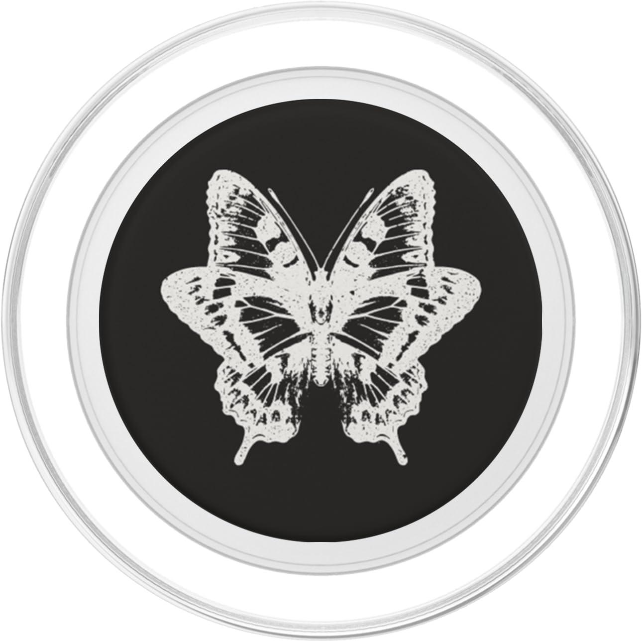 imagePopSockets Butterfly Phone Grip BampW Sketched Butterfly PopSockets PopWallet for MagSafeMagnetic PopGrip