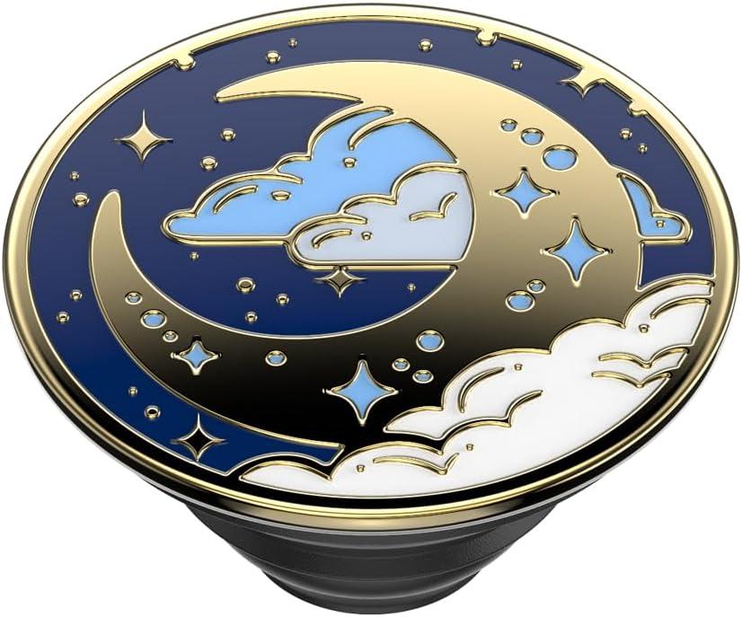 imagePopSockets Adhesive Phone Grip Holder Phone Stand Plantbased Translucent Comic KoiFly Me To The Moon
