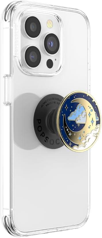 imagePopSockets Adhesive Phone Grip Holder Phone Stand Plantbased Translucent Comic KoiFly Me To The Moon
