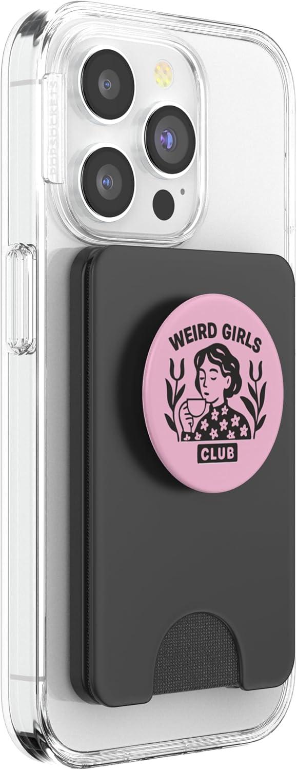 imagePopSockets Phone Grip Weird Girls Club PopSockets Adhesive PopGripMagnetic PopWallet