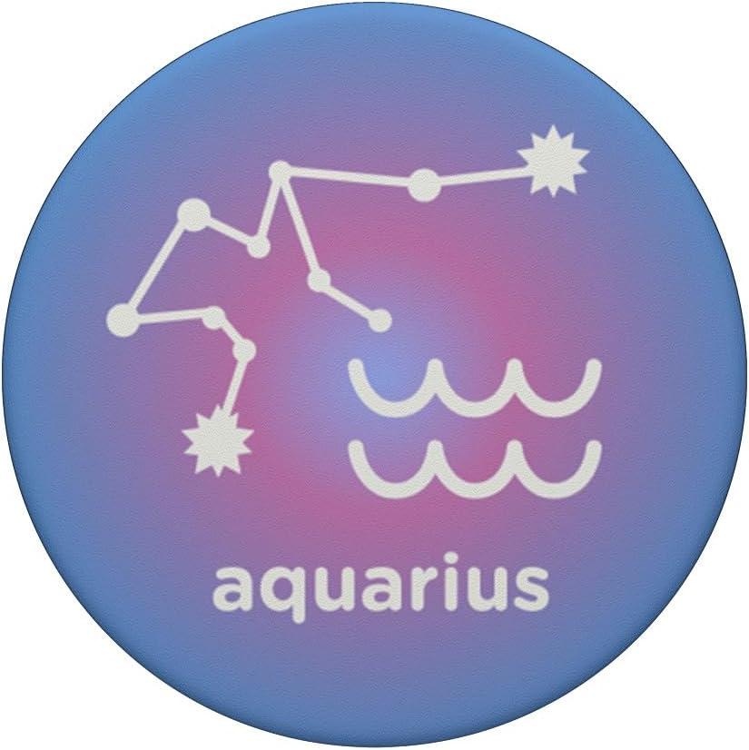 imagePopSockets Zodiac Phone Grip Aquarius Zodiac Sign PopSockets Adhesive PopGripAdhesive PopGrip