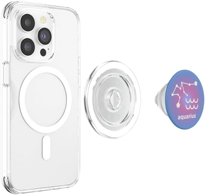 imagePopSockets Zodiac Phone Grip Aquarius Zodiac Sign PopSockets Adhesive PopGripMagnetic PopGrip