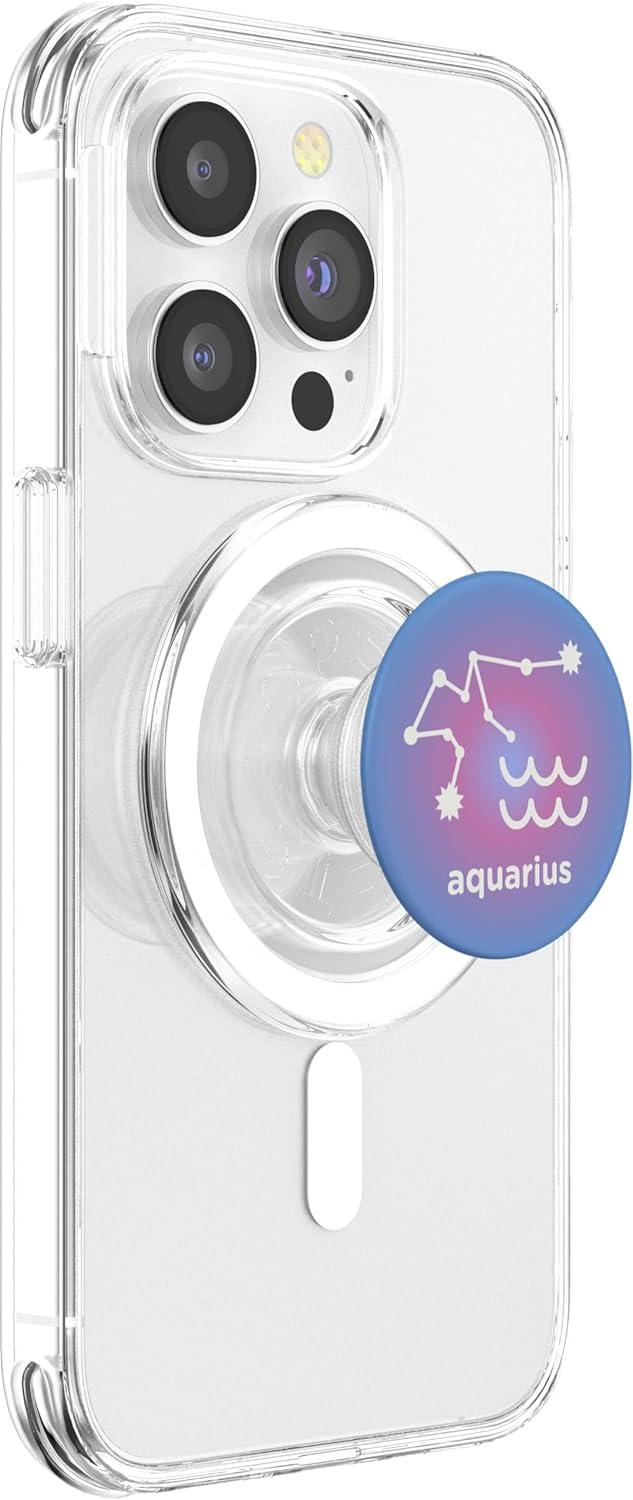 imagePopSockets Zodiac Phone Grip Aquarius Zodiac Sign PopSockets Adhesive PopGripMagnetic PopGrip