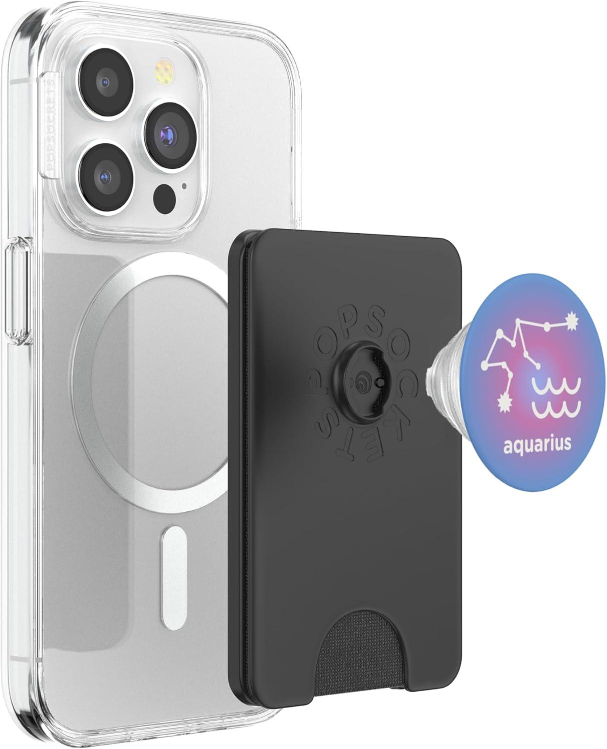 imagePopSockets Zodiac Phone Grip Aquarius Zodiac Sign PopSockets Adhesive PopGripMagnetic PopWallet