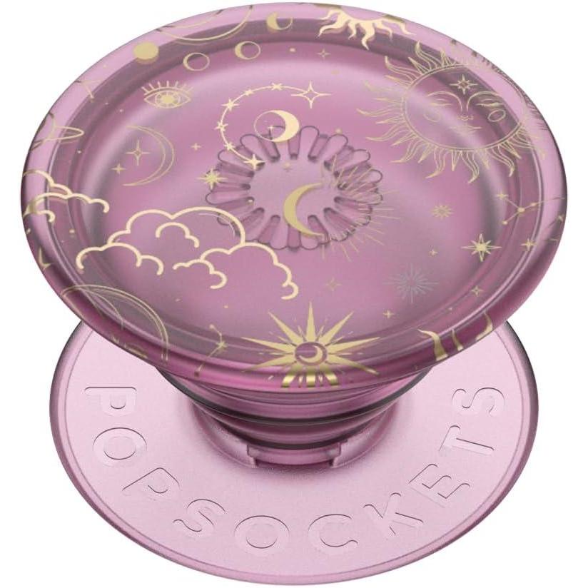 imagePopSockets Adhesive Phone Grip Holder Phone Stand Plantbased Translucent Comic KoiCelestial Mauve