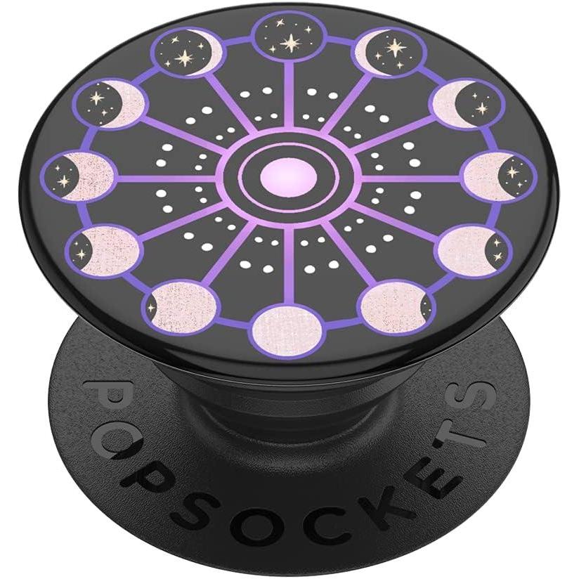 imagePopSockets Adhesive Phone Grip Holder Phone Stand Plantbased Translucent Comic KoiLunar Cycle