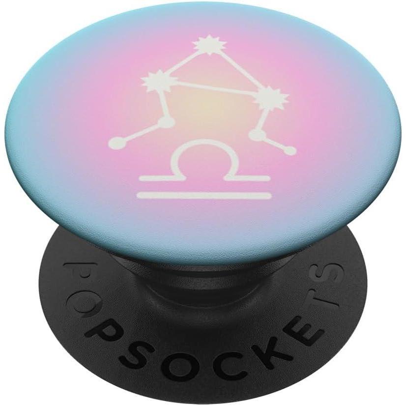 imagePopSockets Zodiac Phone Grip Libra Star Sign PopSockets Adhesive PopGripAdhesive PopGrip