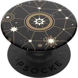 PopSockets Adhesive Phone Grip, Holder, Phone Stand, Plant-based – Translucent Comic Koi(Star Chart)