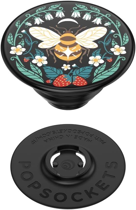 imagePopSockets Adhesive Phone Grip Holder Phone Stand Enamel Enamel Mariposa BloomBee Boho