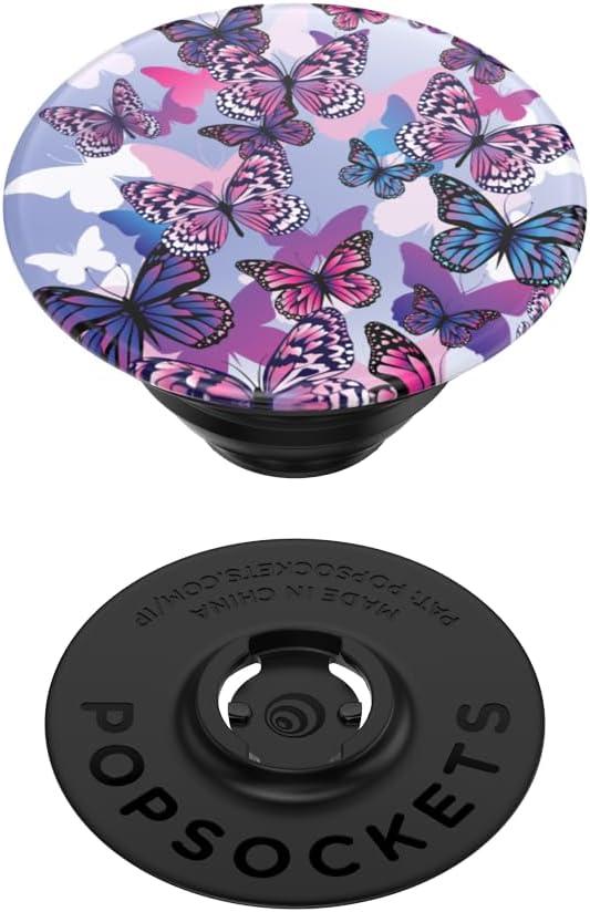 imagePopSockets Adhesive Phone Grip Holder Phone Stand Enamel Enamel Mariposa BloomFlutterby