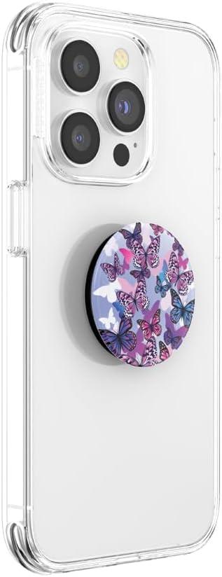imagePopSockets Adhesive Phone Grip Holder Phone Stand Enamel Enamel Mariposa BloomFlutterby