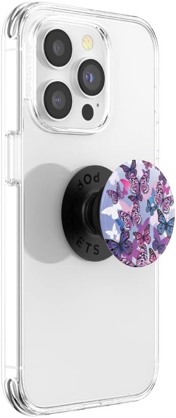 imagePopSockets Adhesive Phone Grip Holder Phone Stand Enamel Enamel Mariposa BloomFlutterby