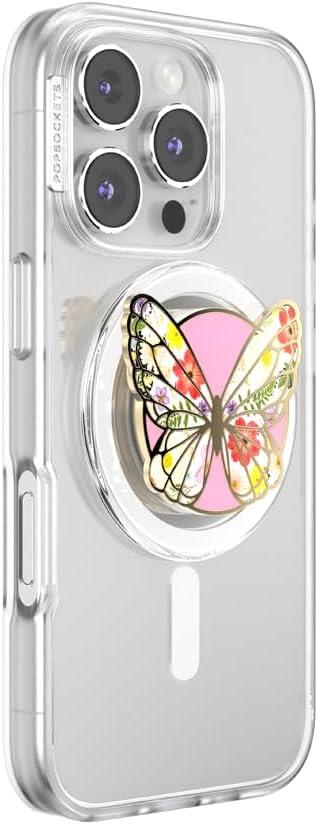 imagePopSockets Adhesive Phone Grip Holder Phone Stand Enamel Enamel Mariposa BloomMariposa Bloom