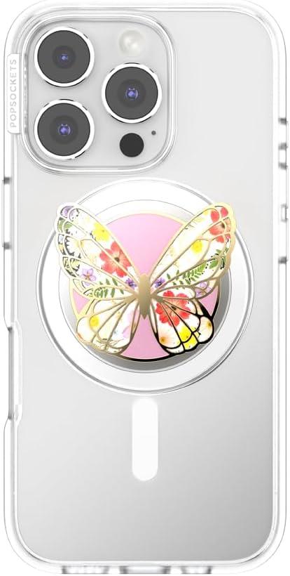imagePopSockets Adhesive Phone Grip Holder Phone Stand Enamel Enamel Mariposa BloomMariposa Bloom