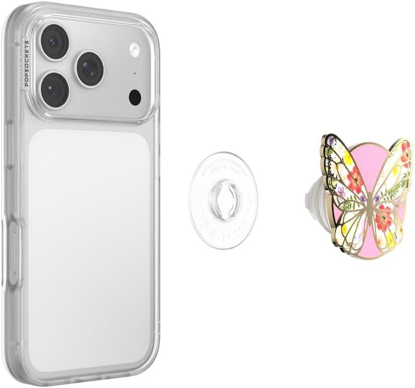 imagePopSockets Adhesive Phone Grip Holder Phone Stand Enamel Enamel Mariposa BloomMariposa Bloom Adhesive