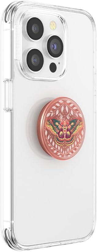 imagePopSockets Adhesive Phone Grip Holder Phone Stand Enamel Enamel Mariposa BloomMetamorphosis