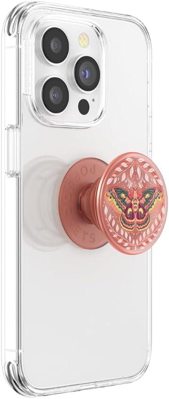 imagePopSockets Adhesive Phone Grip Holder Phone Stand Enamel Enamel Mariposa BloomMetamorphosis