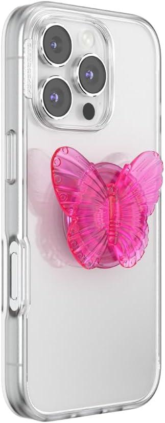 imagePopSockets Adhesive Phone Grip Holder Phone Stand Enamel Enamel Mariposa BloomMolded Butterfly