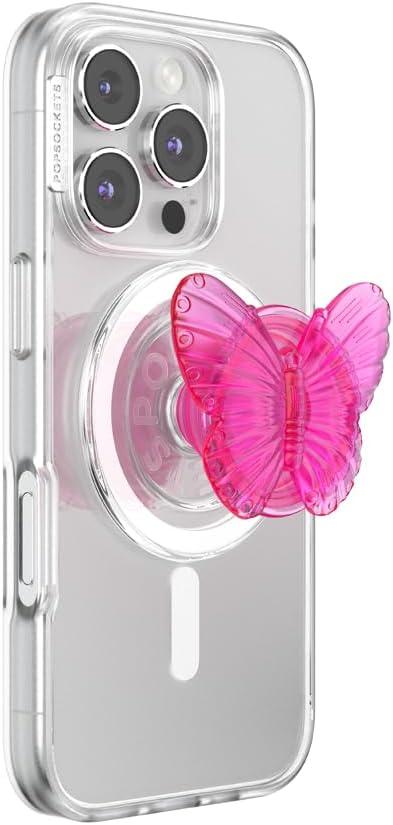 imagePopSockets Adhesive Phone Grip Holder Phone Stand Enamel Enamel Mariposa BloomMolded Butterfly