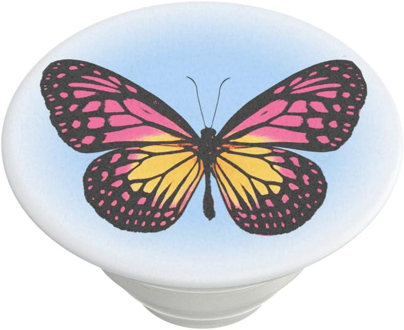 imagePopSockets Adhesive Phone Grip Holder Phone Stand Enamel Enamel Mariposa BloomWings of Desire