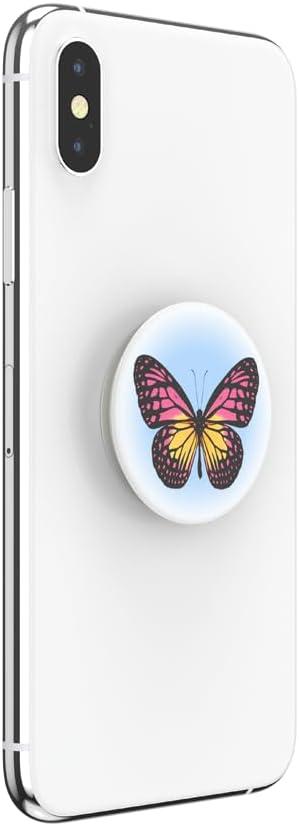 imagePopSockets Adhesive Phone Grip Holder Phone Stand Enamel Enamel Mariposa BloomWings of Desire