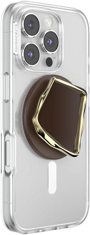 imagePopSockets Adhesive Phone Grip Holder Phone Stand Enamel Enamel OpalEnamel Cocoa Cut