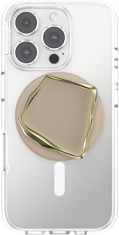 imagePopSockets Adhesive Phone Grip Holder Phone Stand Enamel Enamel OpalEnamel Latte Cut