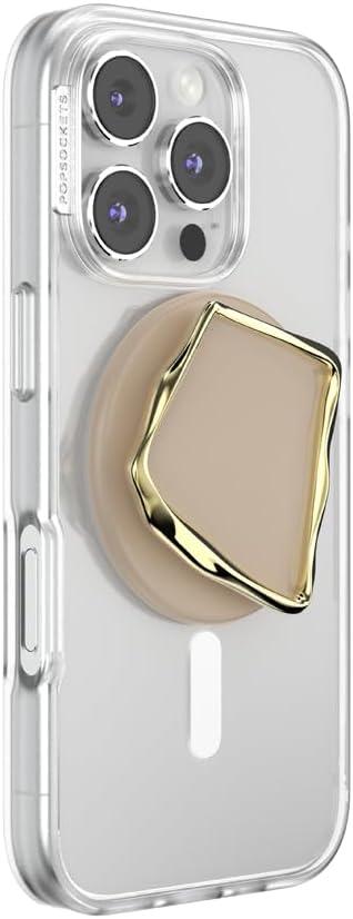 imagePopSockets Adhesive Phone Grip Holder Phone Stand Enamel Enamel OpalEnamel Latte Cut