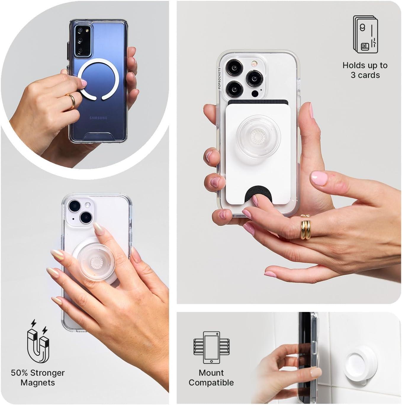 imagePopSockets Adhesive Phone Grip Holder Phone Stand Enamel Enamel OpalEnamel Latte Cut