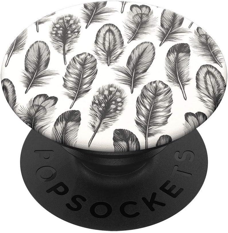 imagePopSockets Adhesive Phone Grip Holder Phone Stand Enamel Enamel Stamped BlackAviary