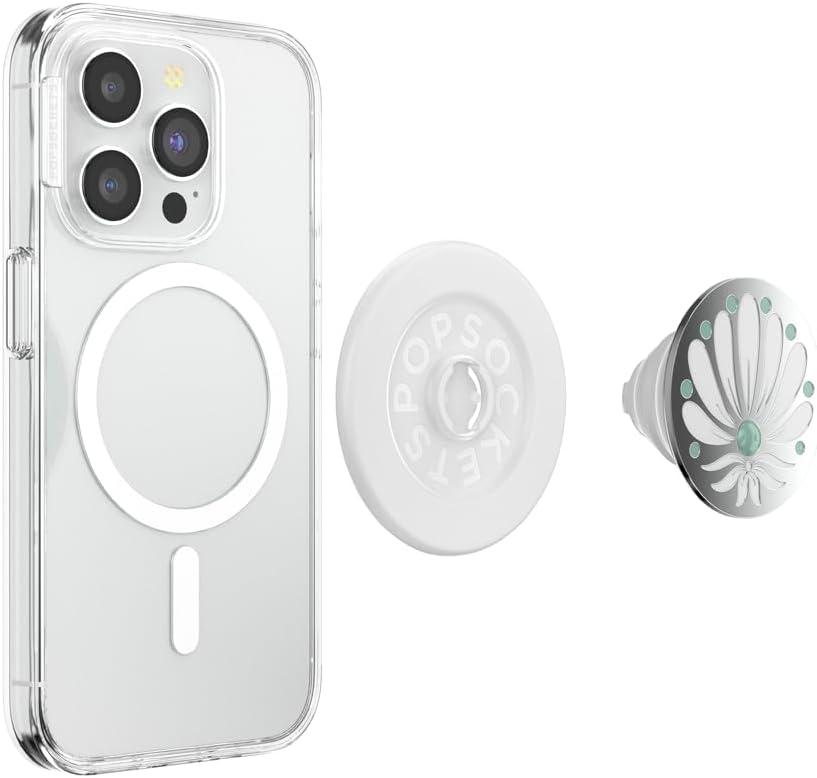 imagePopSockets Adhesive Phone Grip Holder Phone Stand Enamel Enamel Stamped BlackDesert Gem Bloom