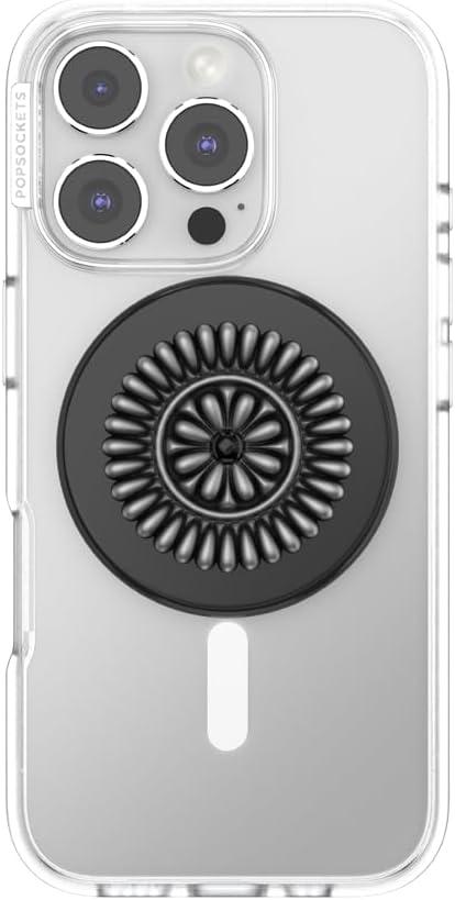 imagePopSockets Adhesive Phone Grip Holder Phone Stand Enamel Enamel Stamped BlackEnamel Stamped Black