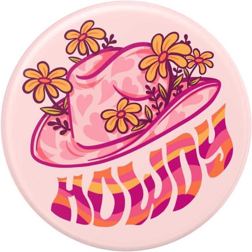 imagePopSockets Adhesive Phone Grip Holder Phone Stand Enamel Enamel Stamped BlackHey Howdy