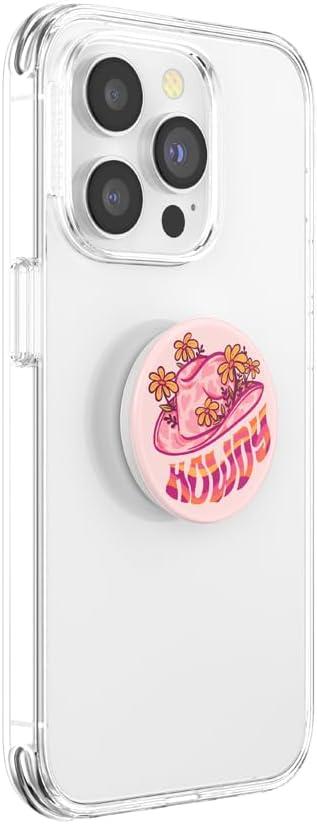imagePopSockets Adhesive Phone Grip Holder Phone Stand Enamel Enamel Stamped BlackHey Howdy