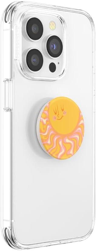 imagePopSockets Adhesive Phone Grip Holder Phone Stand Enamel Enamel Stamped BlackSunny Groove