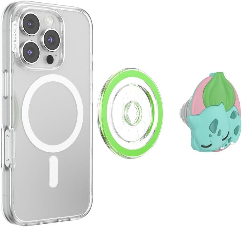 imagePopSockets Adhesive Phone Grip Holder Phone Stand Pokemon Mew WhimsySleepy Bulbassaur