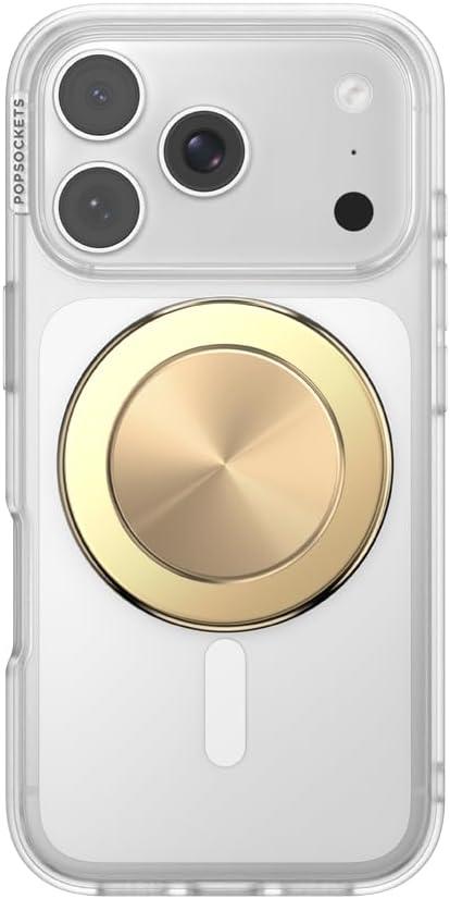 imagePopSockets Adhesive Phone Grip Holder Phone Stand Spinner Black Radial BackspinGold Radial