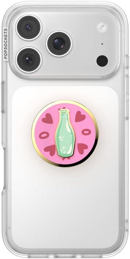 imagePopSockets Adhesive Phone Grip Holder Phone Stand Spinner Black Radial BackspinSpin the Bottle