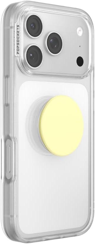 imagePopSockets Adhesive Phone Grip Holder Phone Stand Yellow Butter Yellow