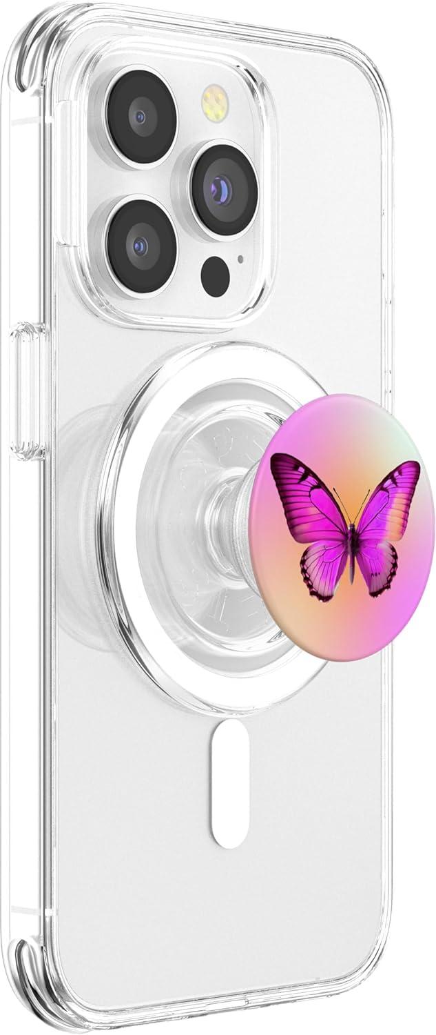 imagePopSockets Butterfly Phone Grip Sunrise Flutterfly PopSockets PopGrip for MagSafeMagnetic PopGrip