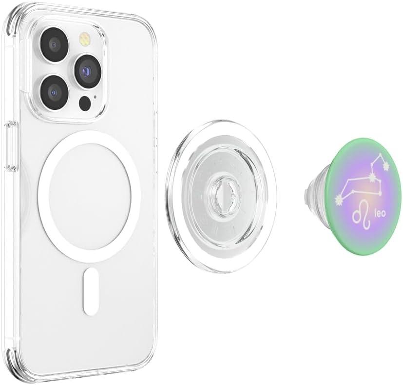 imagePopSockets Zodiac Phone Grip Leo Zodiac Sign PopSockets PopGrip for MagSafeMagnetic PopGrip
